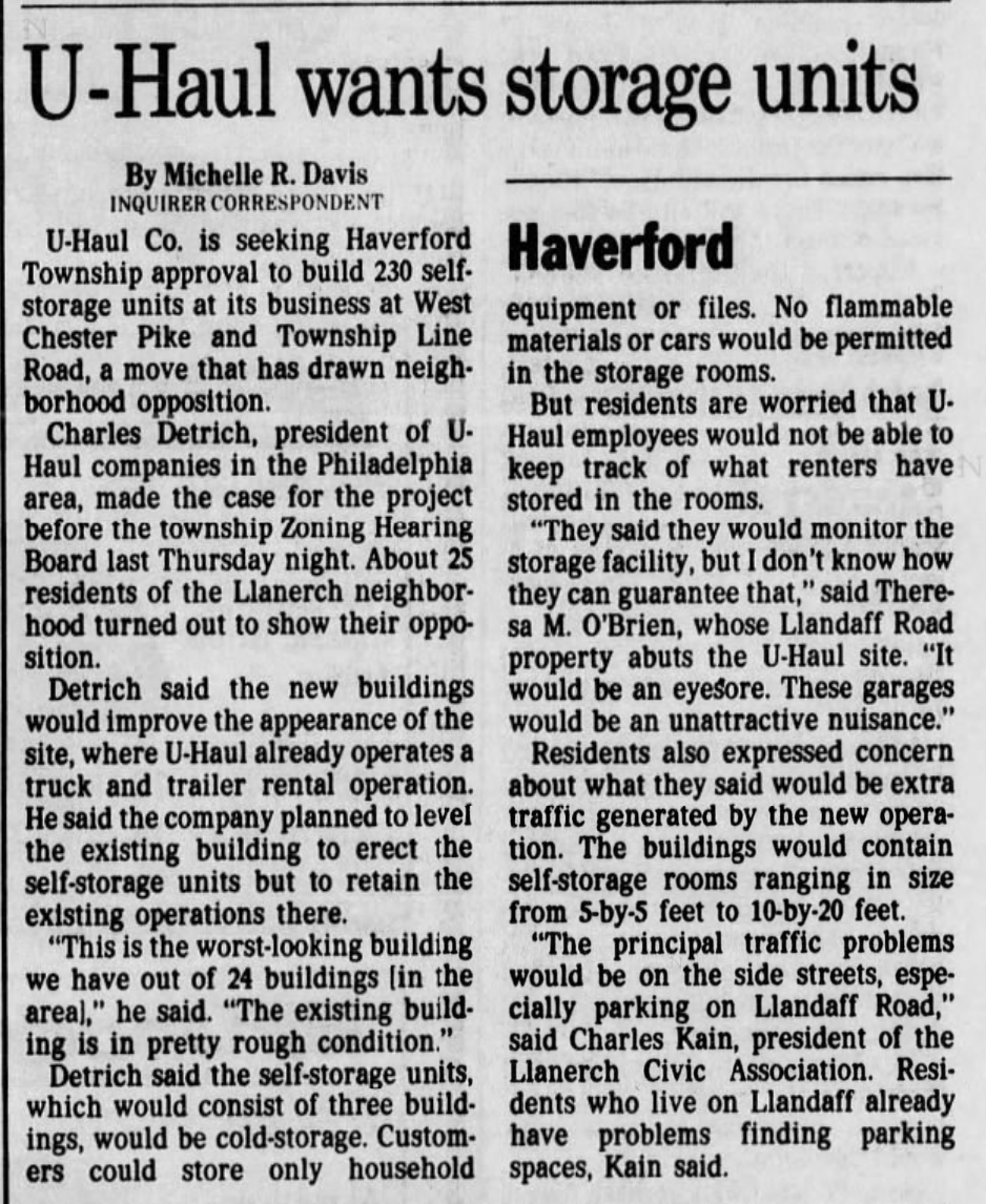 Uhaul sued
